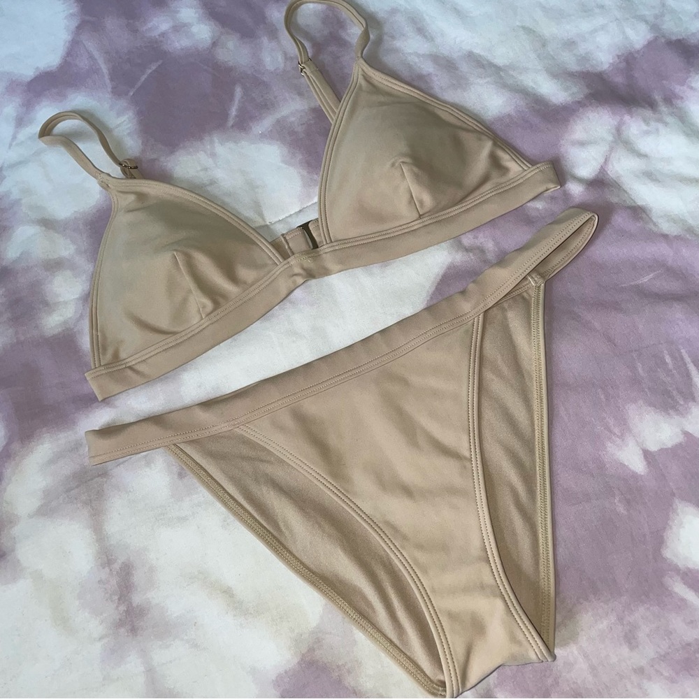 Women’s Forever 21 Tan Triangle Bikini Set
